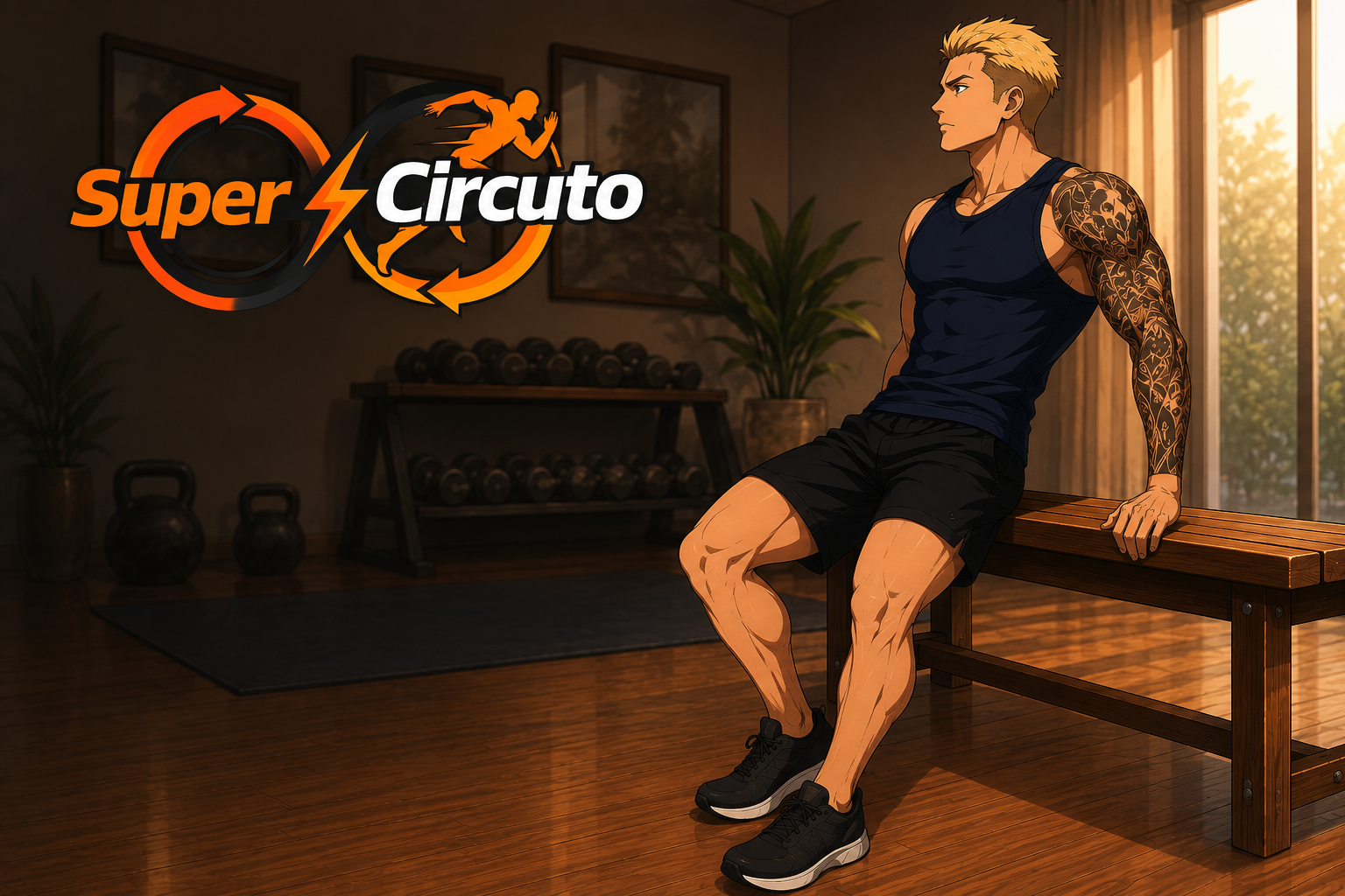 Atleta treinando com intensidade